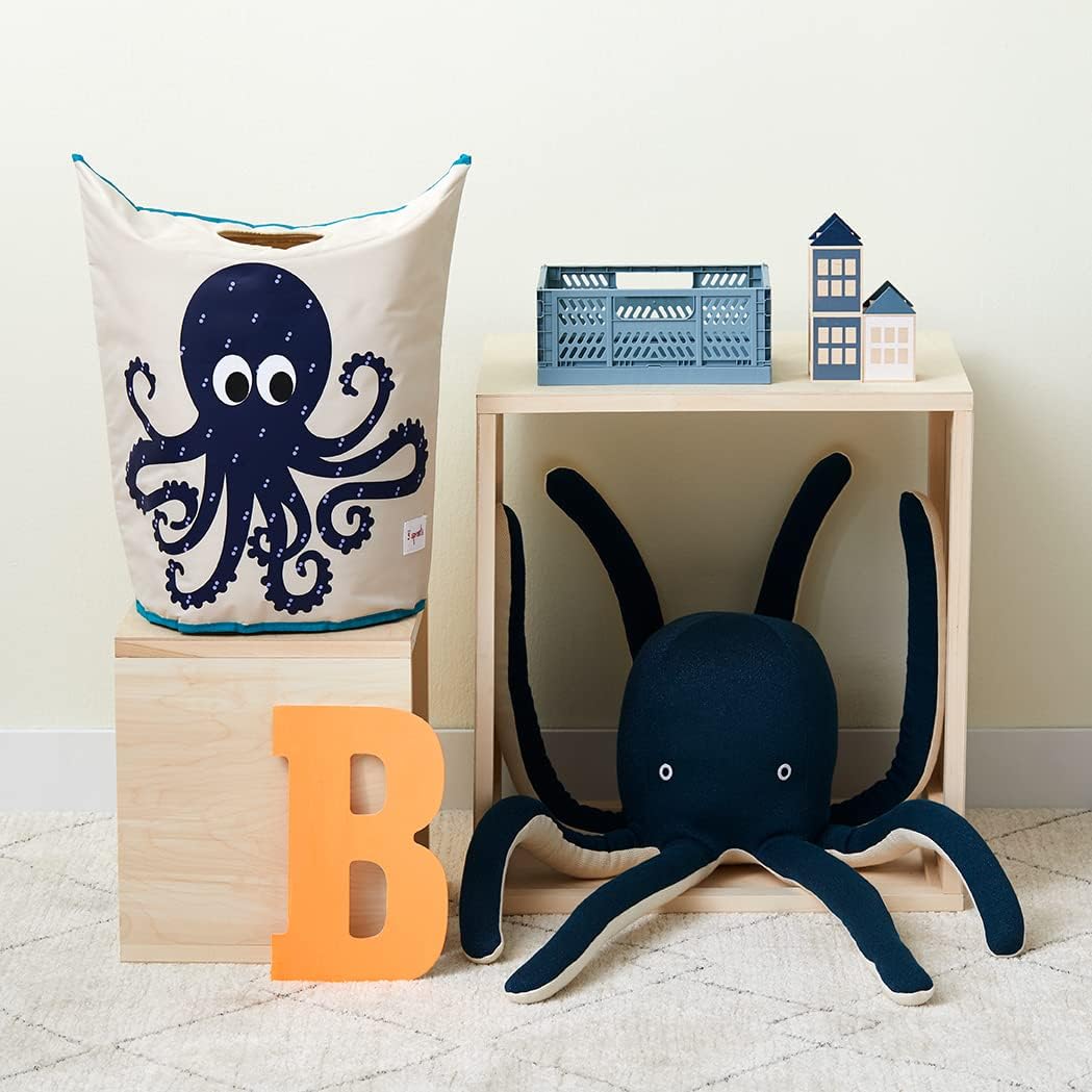 3 Sprouts Laundry Hamper Bin - Octopus - Image 4