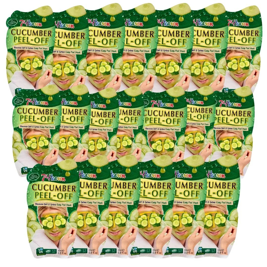 7th Heaven Cucumber Peel-Off Mask 15g - 15 Pack