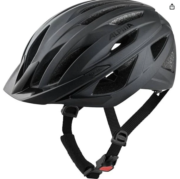 Alpina Parana Black Matt Cycling Helmet 55-59cm (Medium)