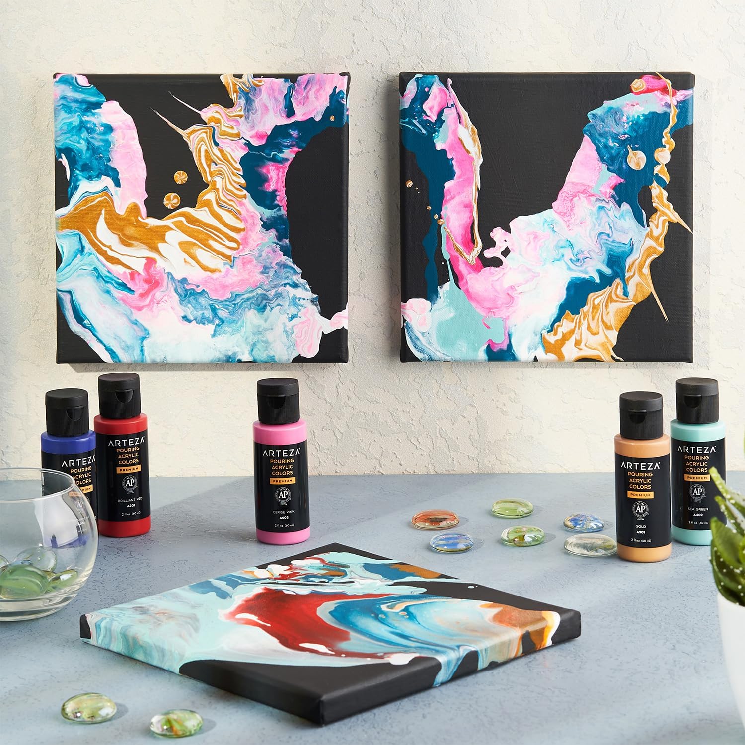 Arteza Acrylic Pouring Paint - Lavender (236ml) - Image 4