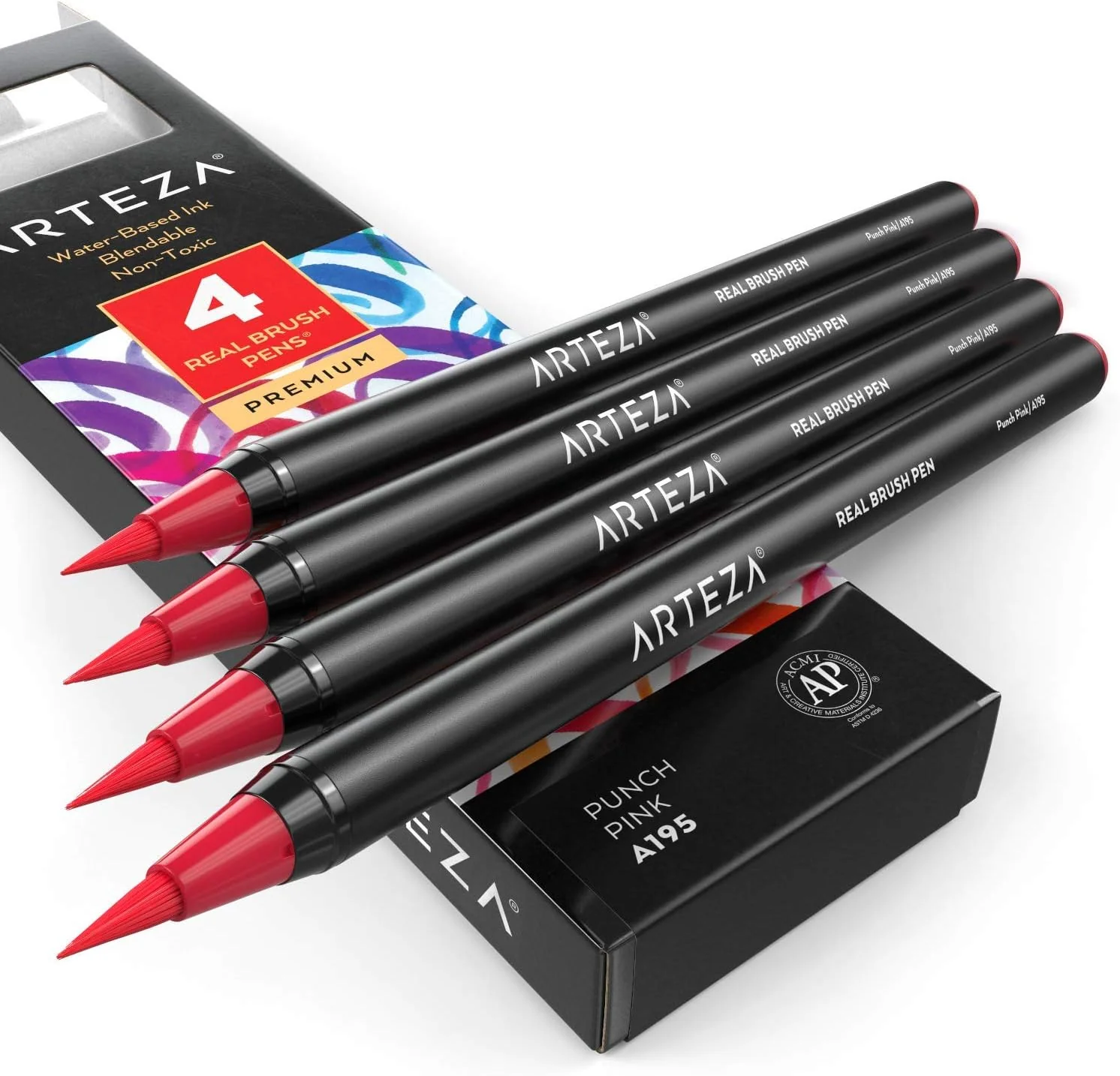 ARTEZA Real Brush Watercolour Pens - Punch Pink