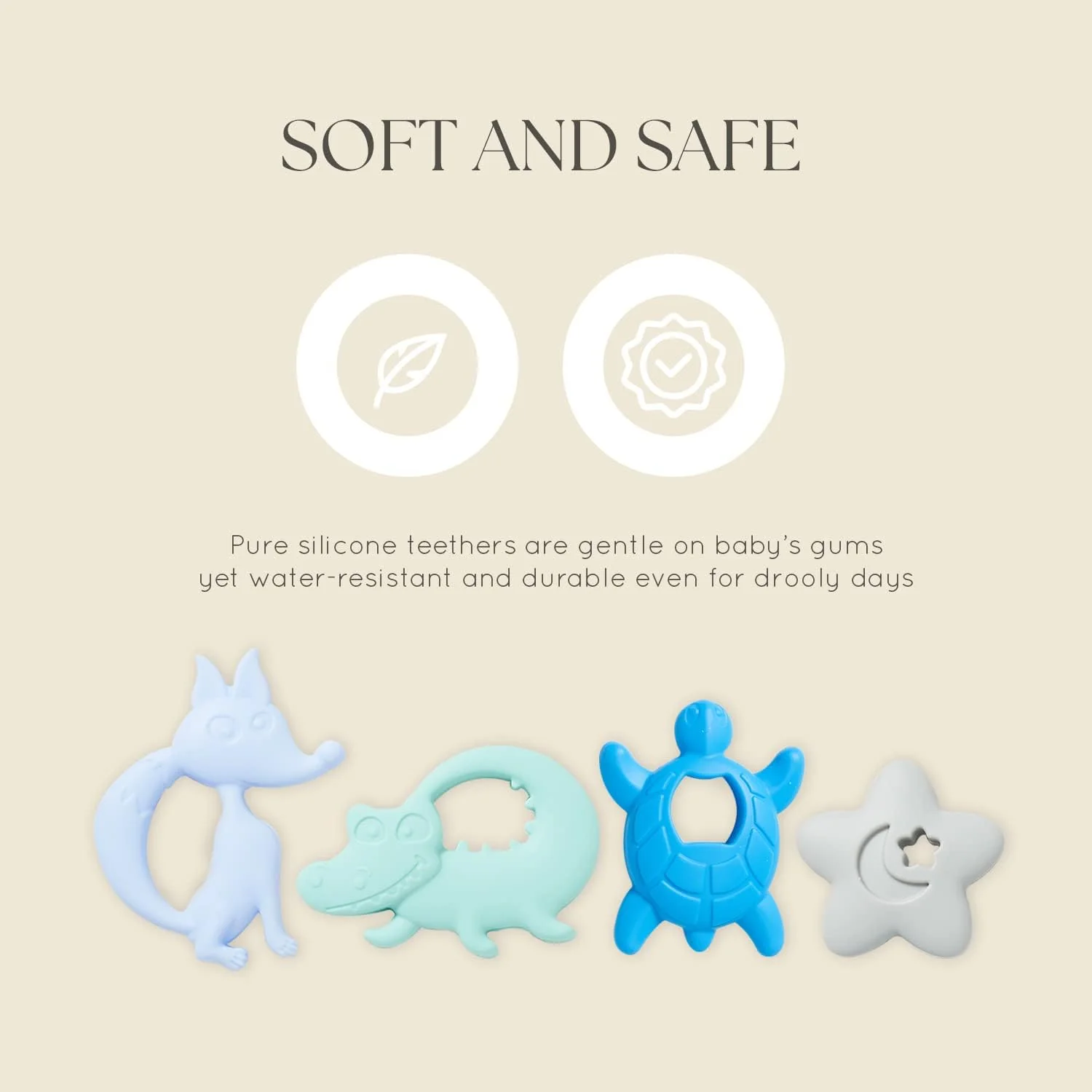 Dodo Babies Teething Toy & Pacifier Clip Set -  Baby Shower Gift Set - Image 5