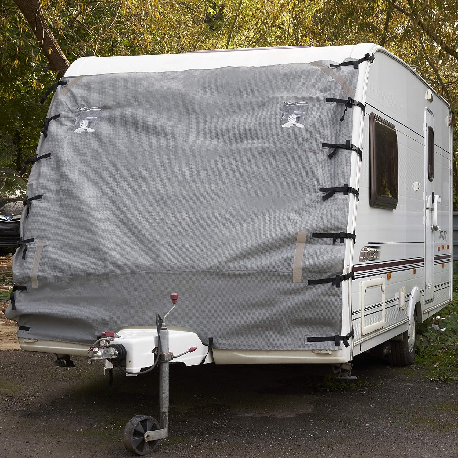 Bramble - Front Towing Caravan Cover with Reflective Straps - Image 2