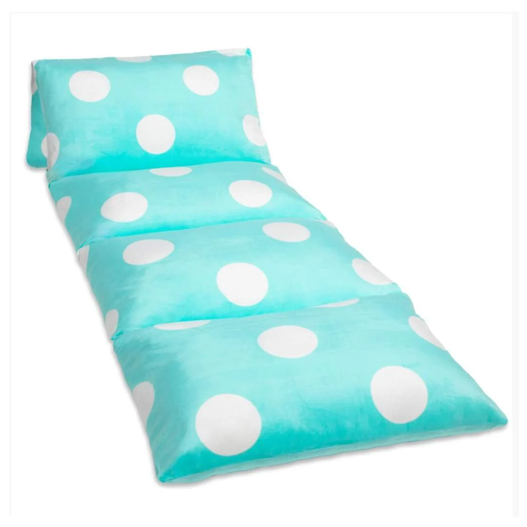 Butterfly Craze Mattress Bed Lounger Cover (Polka Aqua - King)