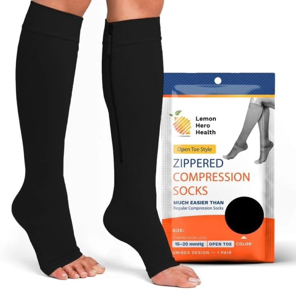 Calf Compression Sleeve 3XL (Black) - Lemon Hero Health
