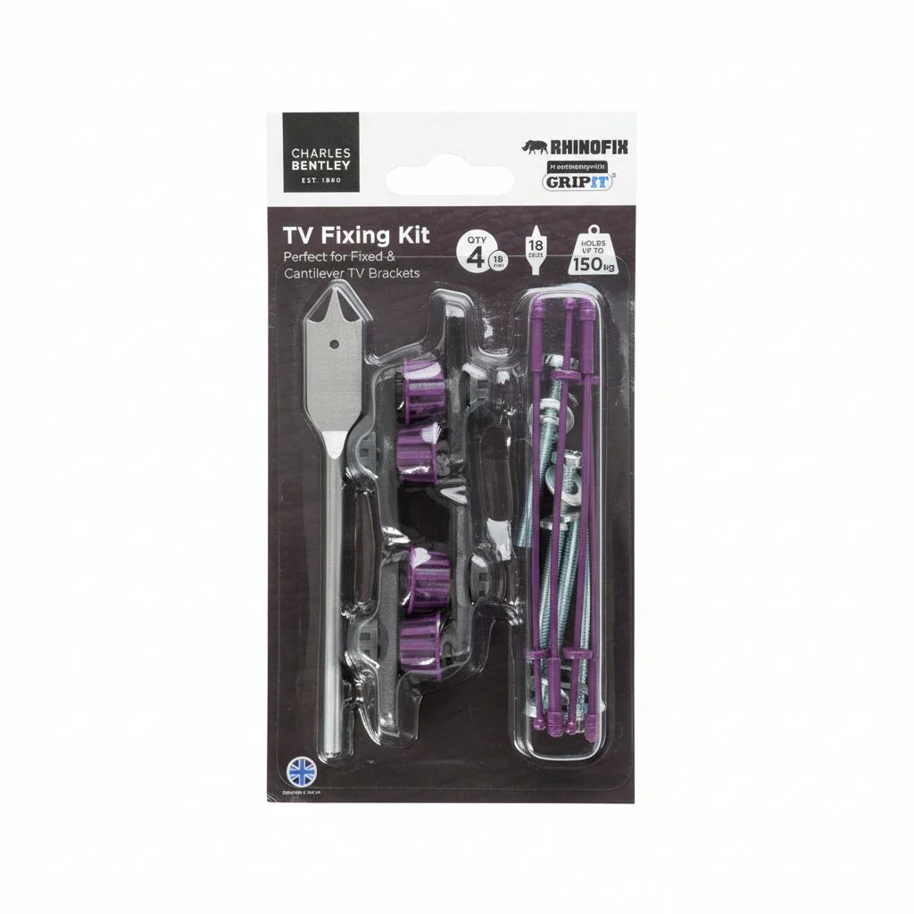 Charles Bentley Gripit Rhinofix Cantilever TV Fixing Kit