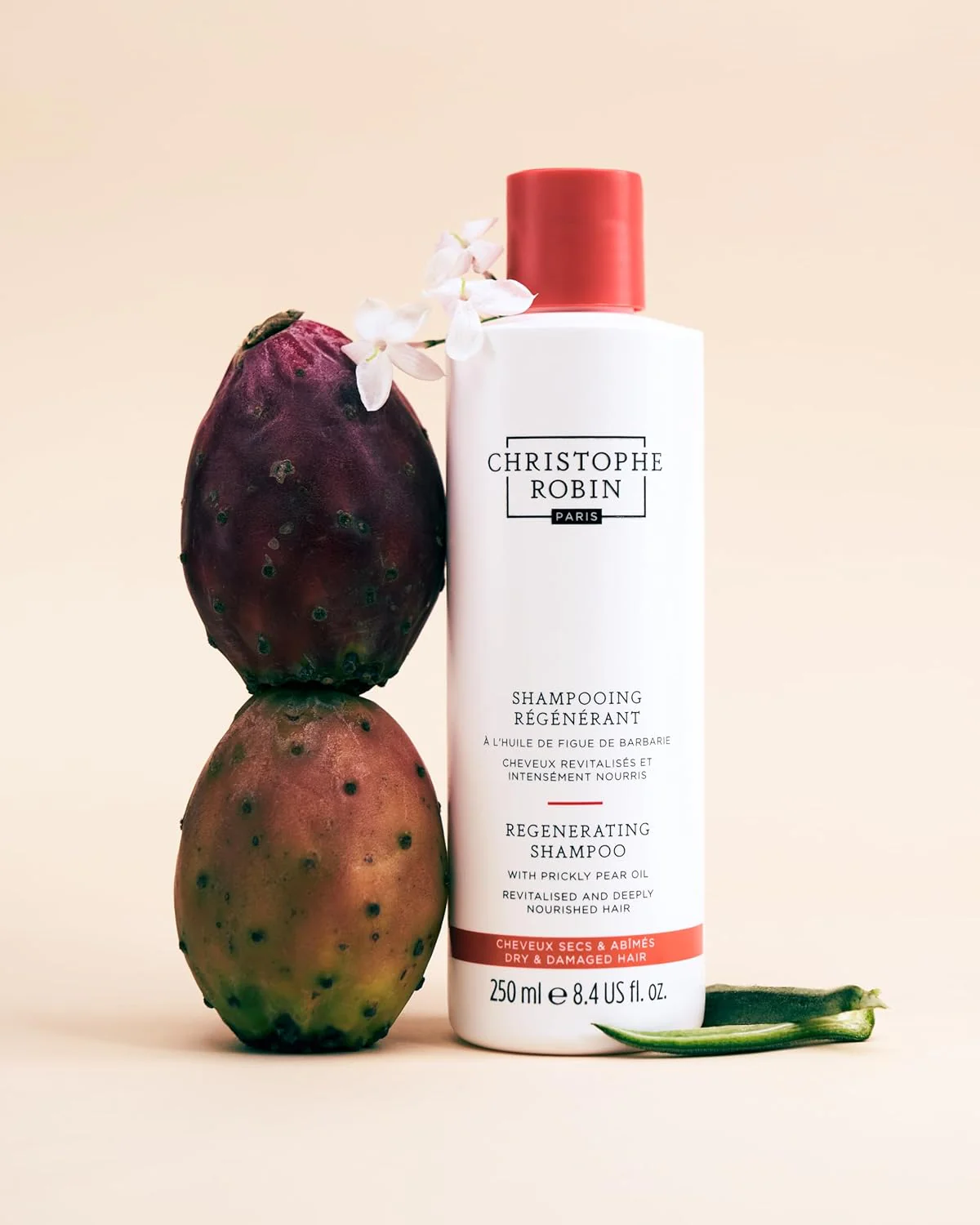 Christophe Robin Regenerating Shampoo with Prickly Pear Oil - 250ml - Image 3