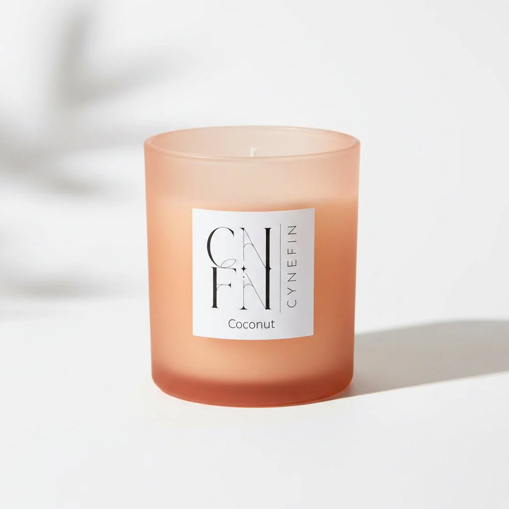CNFN Coconut Scented 400g Candle - 100% Coconut Wax (40 Hrs Burning) - Image 2