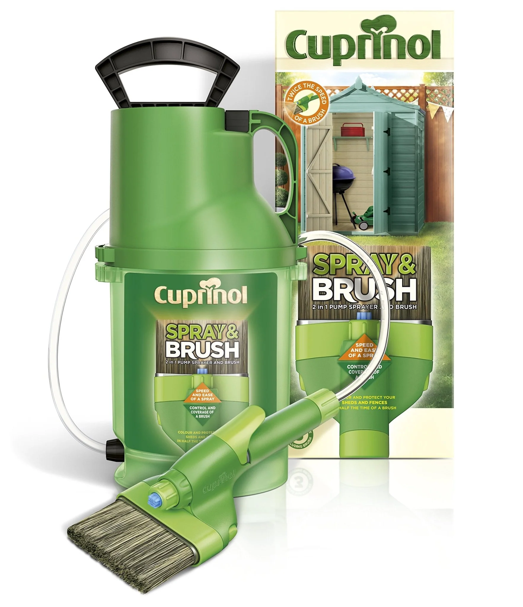 Cuprinol 2-in-1 Spray & Brush - Shed & Fence Paint Sprayer