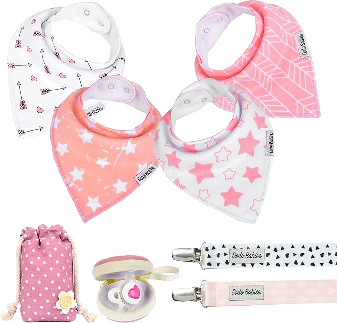 Dodo Babies Baby Bandana Drool Bibs For Girls