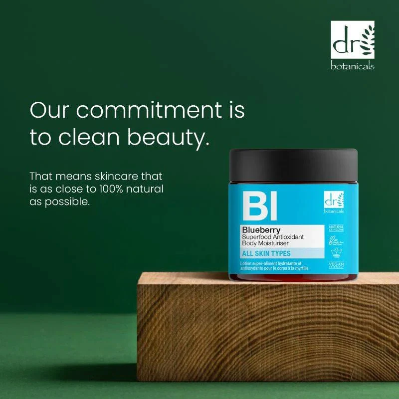 Dr Botanical Blueberry Superfood Antioxidant Body Moisturiser 60ml - Image 4
