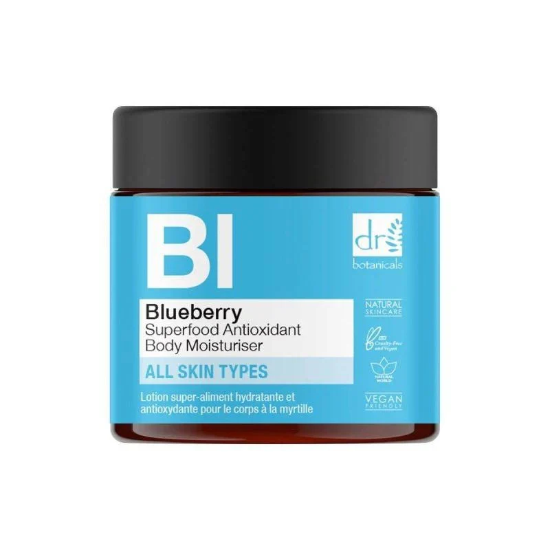 Dr Botanical Blueberry Superfood Antioxidant Body Moisturiser 60ml - Image 6