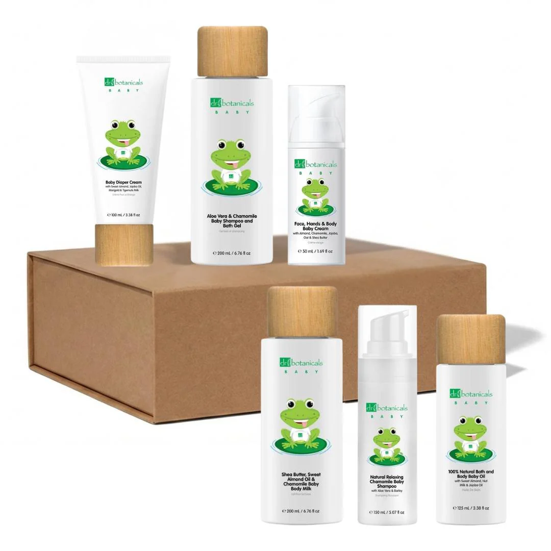 Dr Botanicals Baby Bath & Body Collection – 6 Piece Gift Set