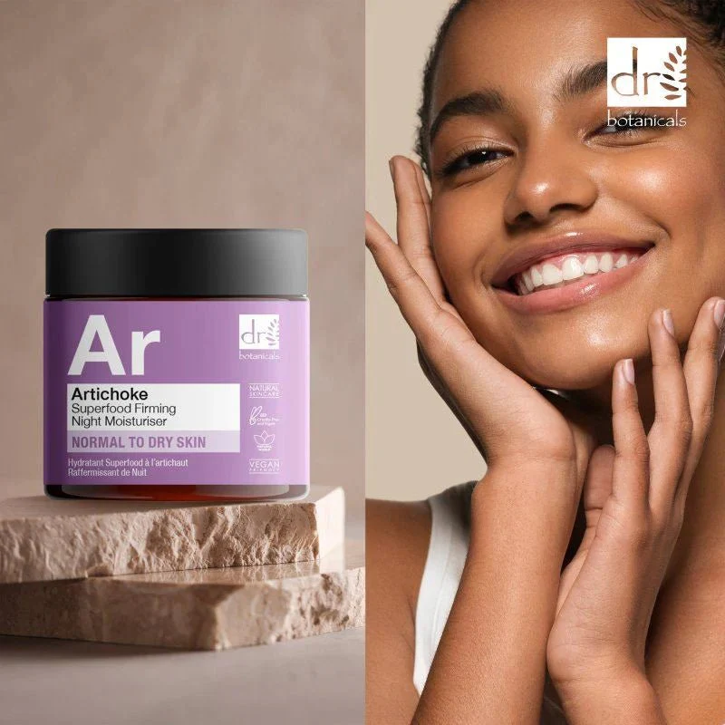 Dr Botanicals Artichoke Superfood Firming Night Moisturiser 60ml - Image 2