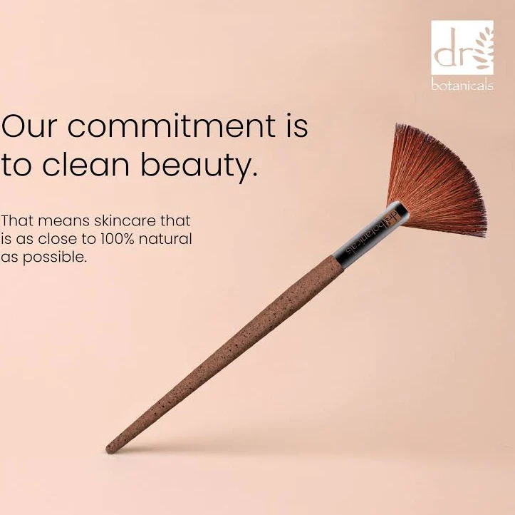 Dr Botanicals Coffee Ground Fan Brush - Image 2