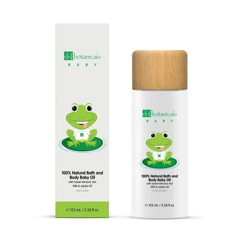 Dr Botanicals Natural Bath & Body Baby Oil 125ml x3 - Image 3