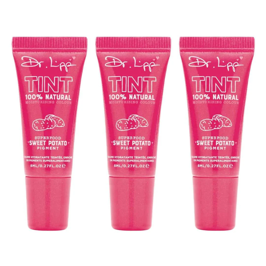 DR.LIPP Superfood Sweet Potato Tint - 4-In-ONE (Lip, Cheek & Eye) - 3 Pack