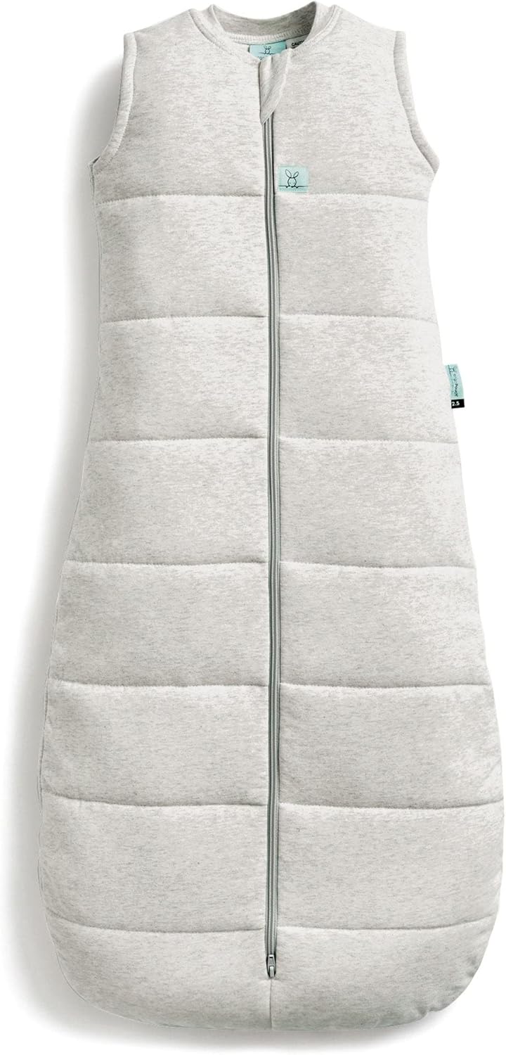 ergoPouch 2.5 Tog Winter Jersey Sleeping Bag - Grey Marle (3-12 months)
