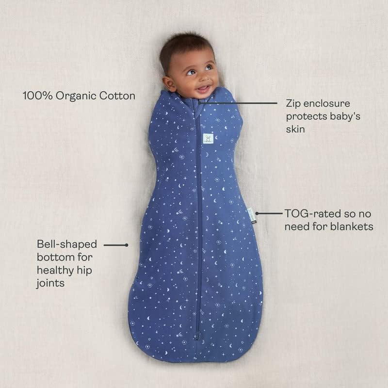 ergoPouch Cocoon Swaddle Bag - 1.0 TOG (Night Sky) 3-6M - Image 3