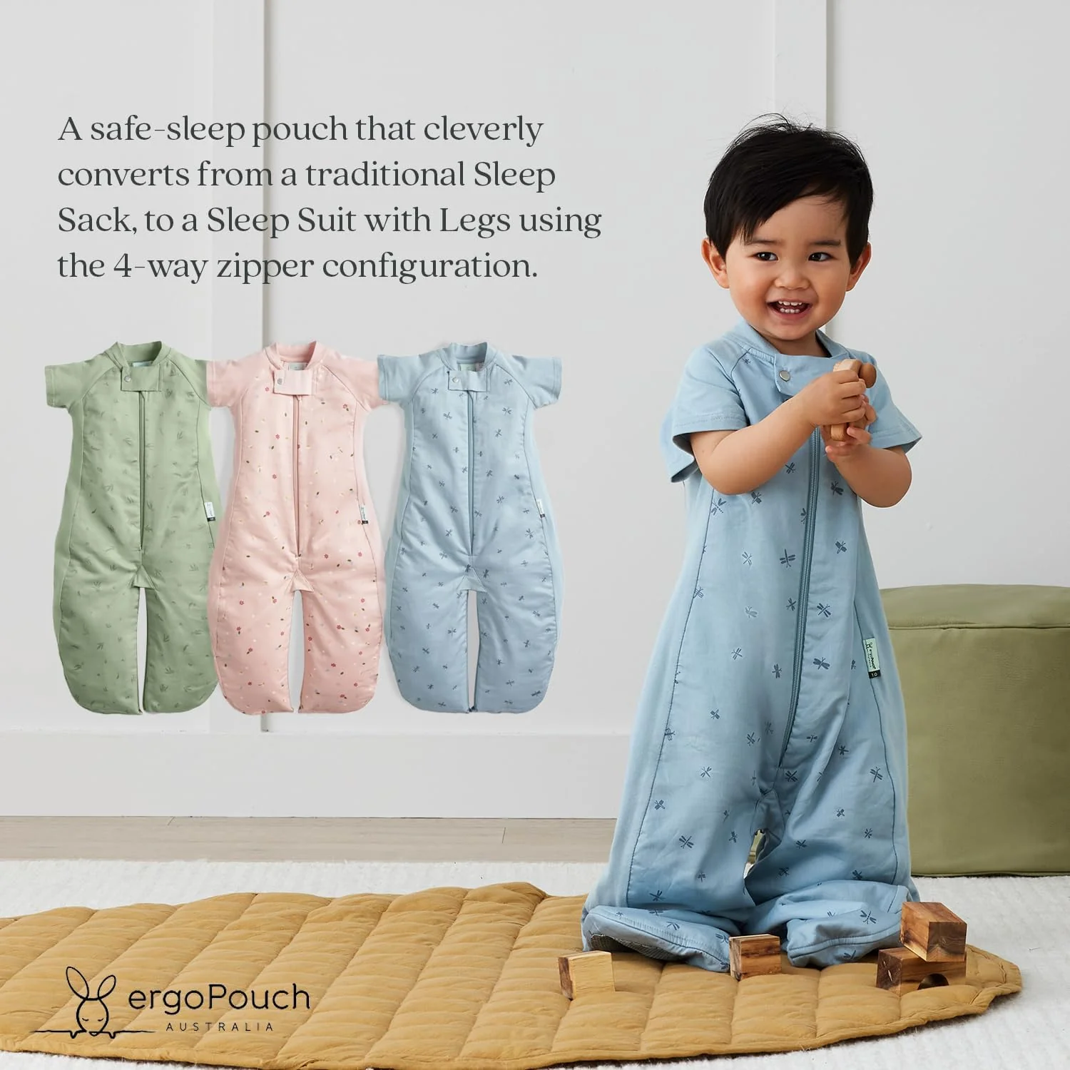 ergoPouch Sleep Suit Bag 0.3 TOG - Night Sky (8-24M) - Image 3