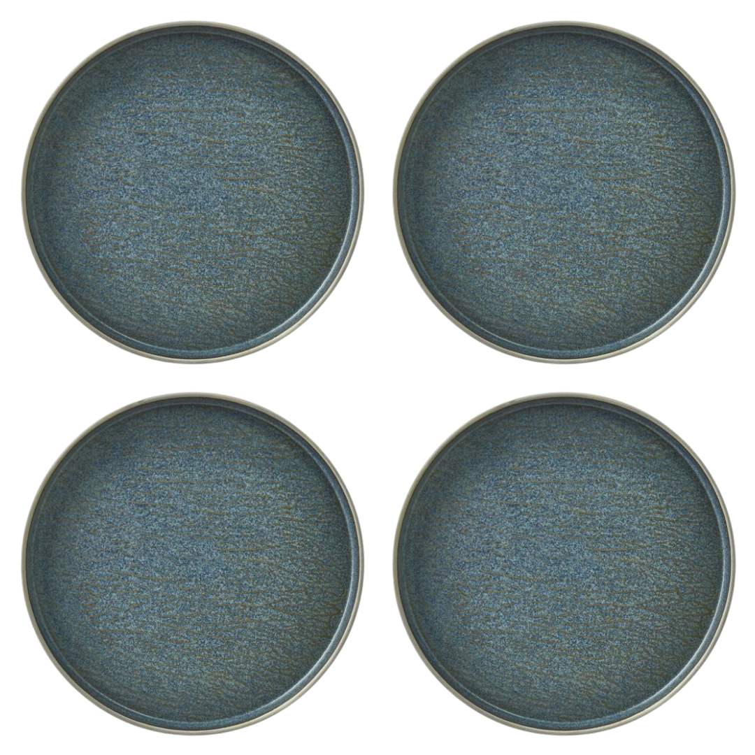 Fairmont & Main Deep Plate 26.2cm - Raw Ocean Blue (Set of 4) RWB02