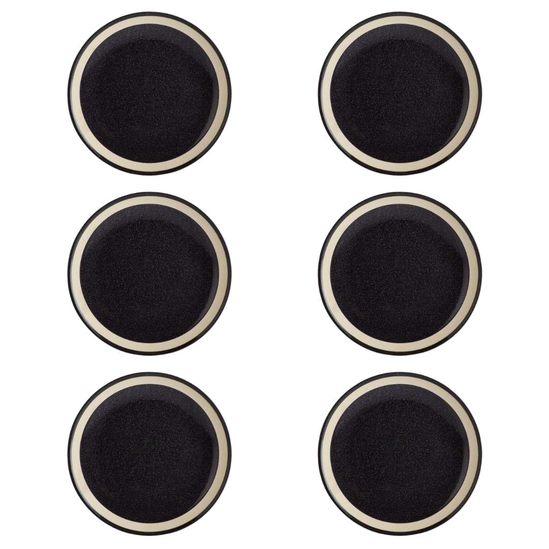 Fairmont & Main Dessert Plates - Dark Grey 20cm (Set of 6)