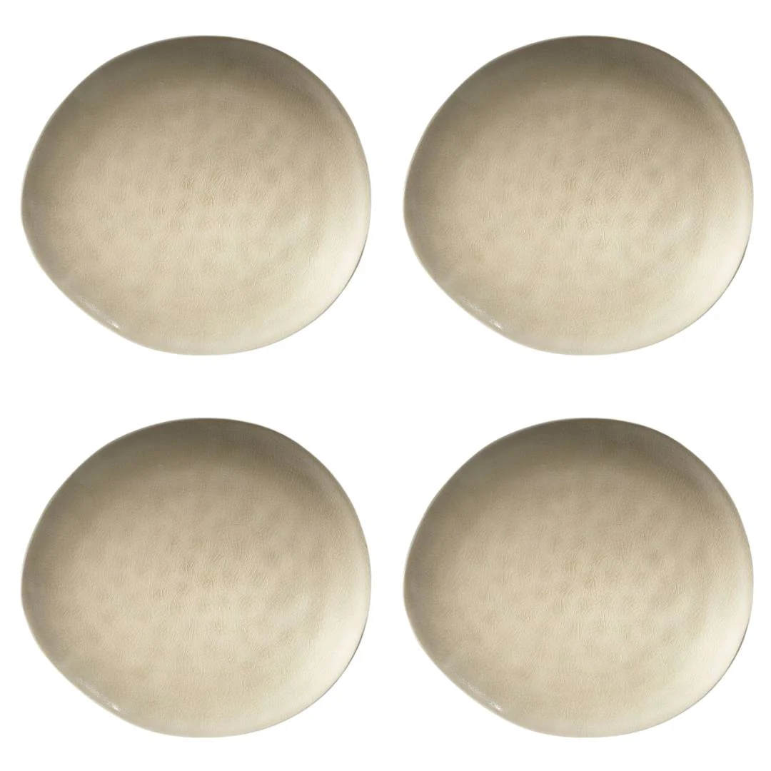 Fairmont & Main Large Dinner Plates - Cream (Set of 4) VEC48
