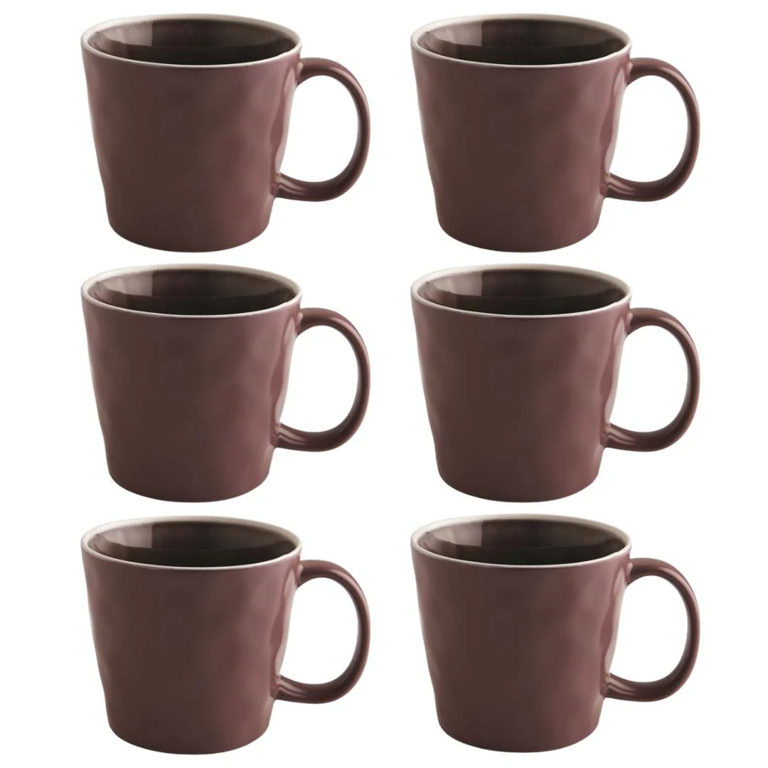 Fairmont & Main Mugs - Vie Naturelle Aubergine (Set of 6) VEA38