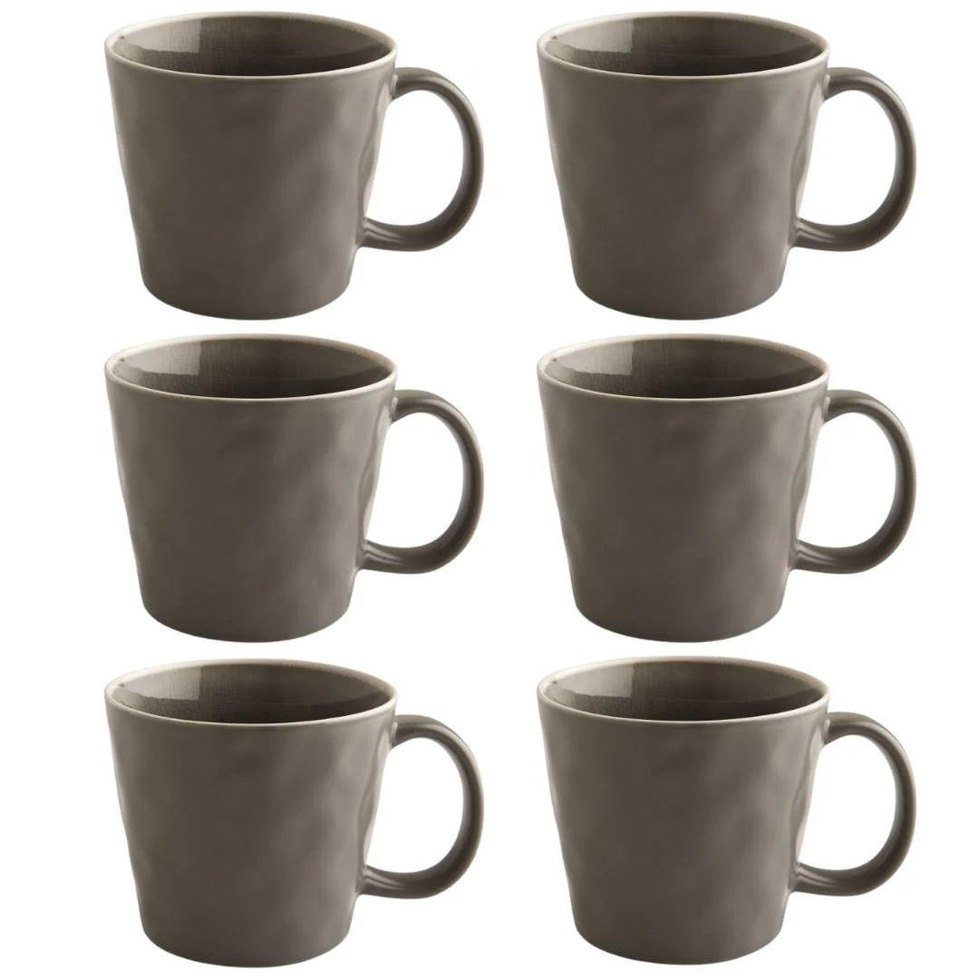 Fairmont & Main Mugs - Vie Naturelle Grey (Set of 6) VEG38