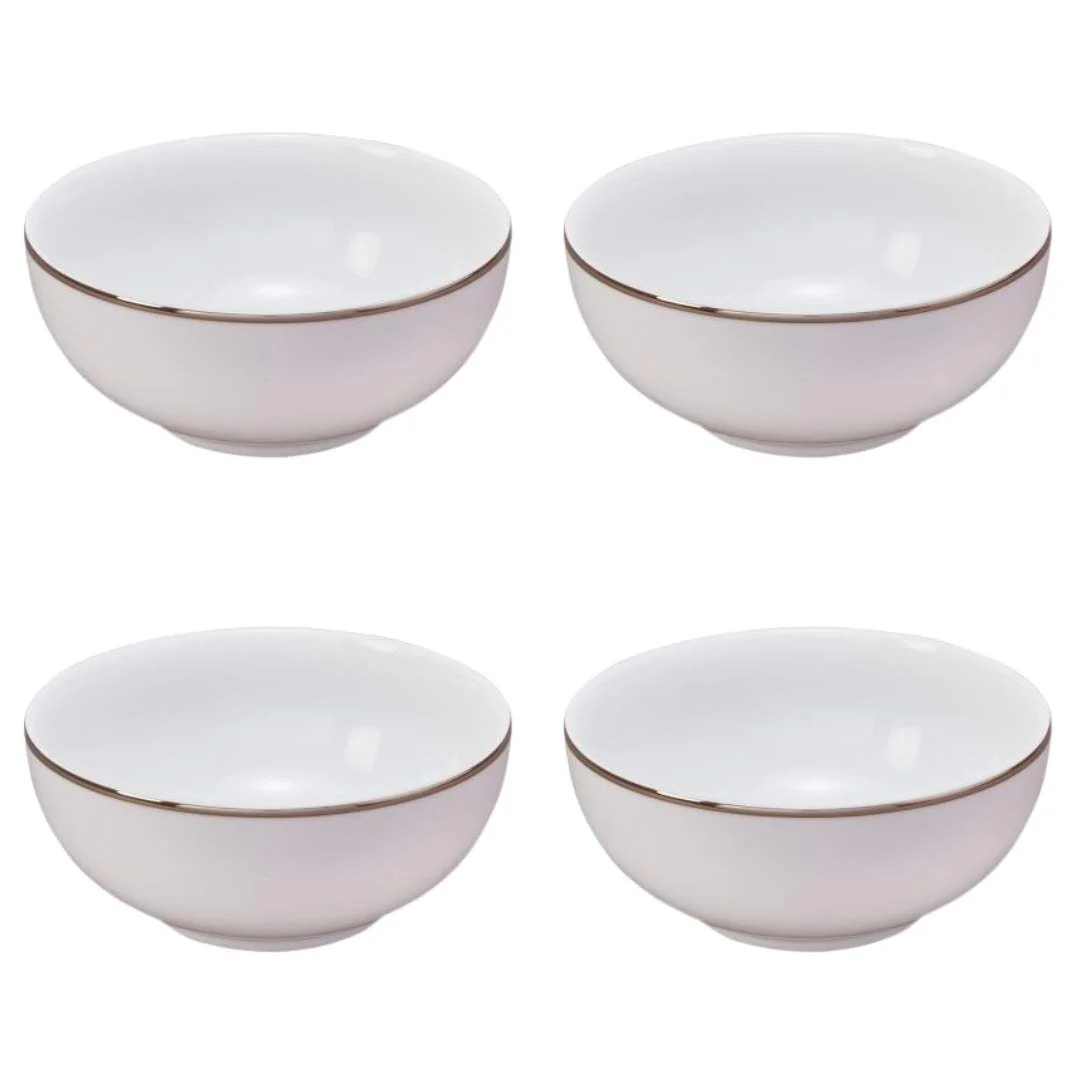 Fairmont & Main Soup/Cereal Bowls - White Porcelain (Set of 4)