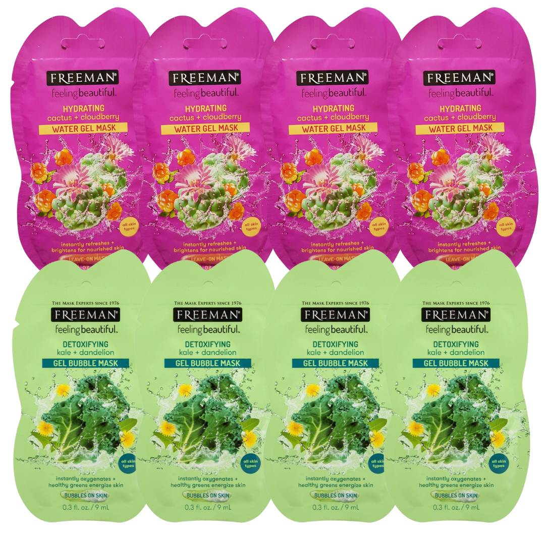 Freeman Hydrating & Detoxifying Face Mask Bundle - 8 Pack