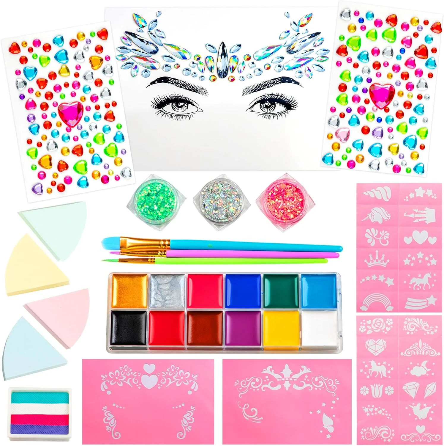 GirlZone Unicorn and Jewels Face Painting Kit