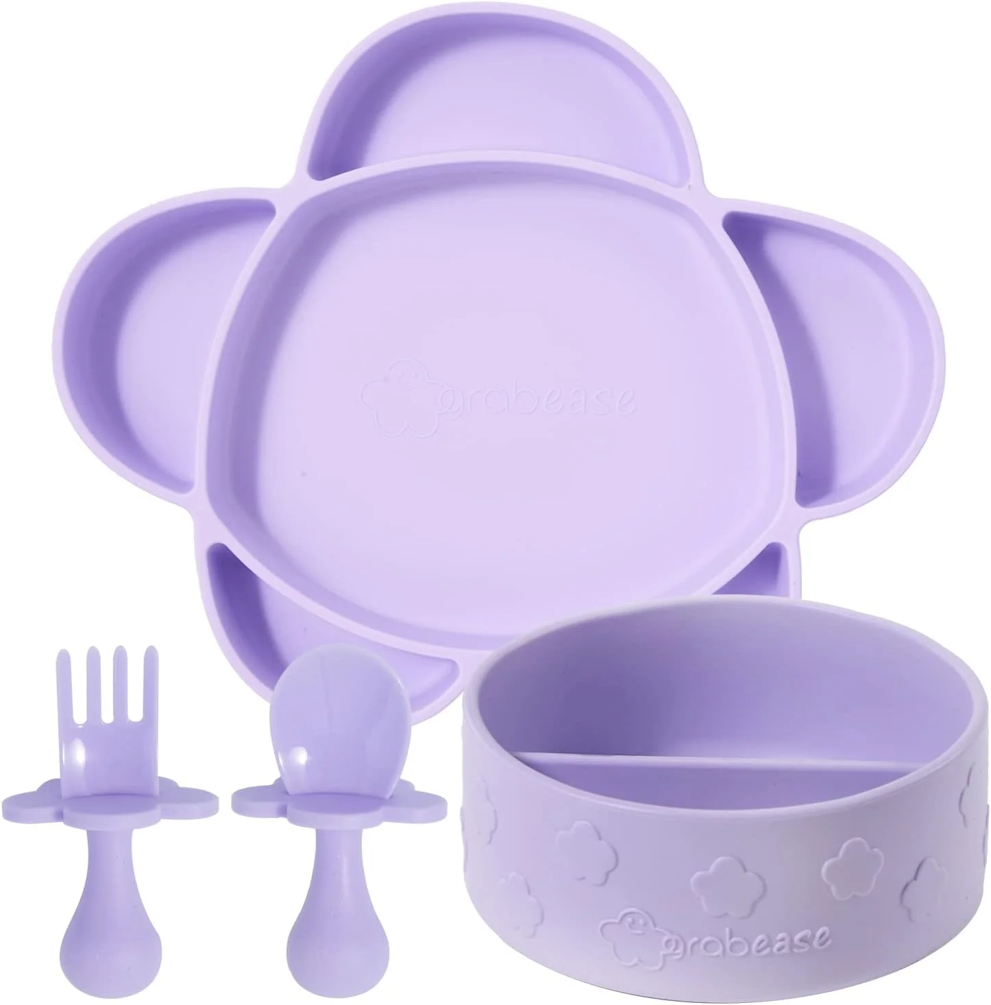 grabease Baby Feeding Set - Lavender