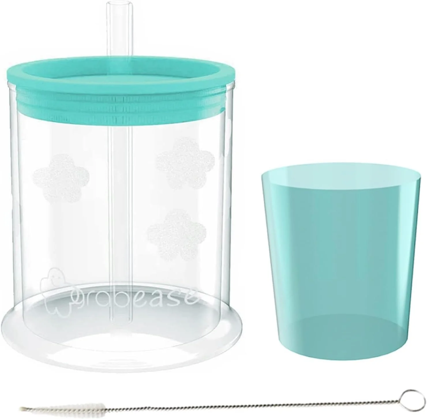 grabease Convertible Training Cups for Babies – BPA-Free (Teal)