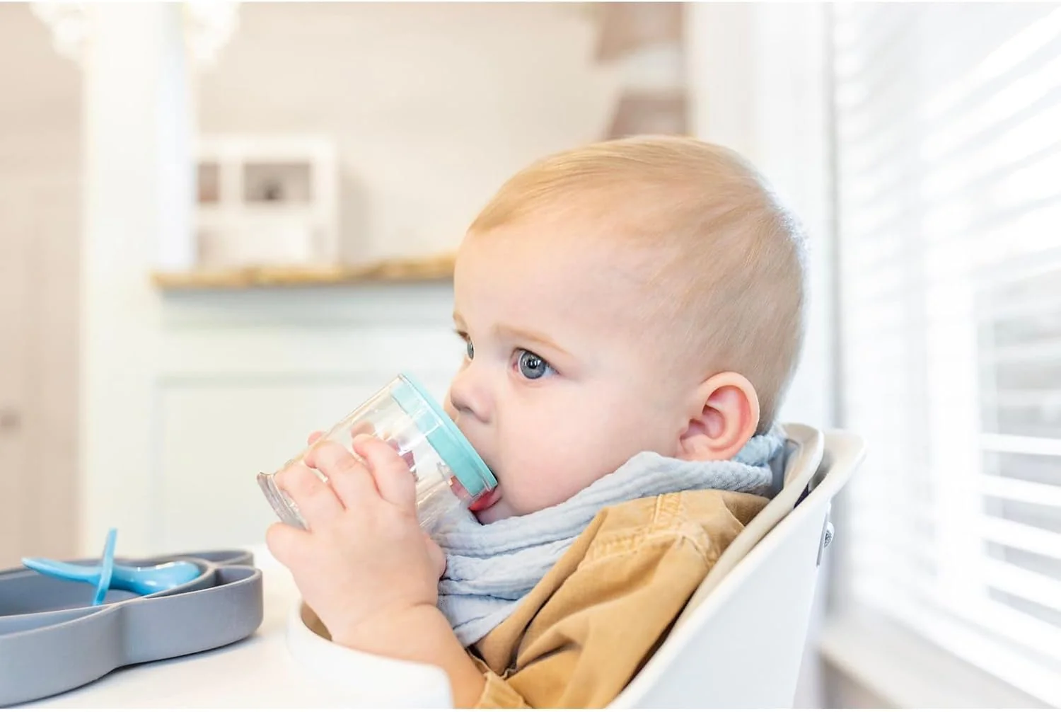 grabease Convertible Training Cups for Babies – BPA-Free (Teal) - Image 2