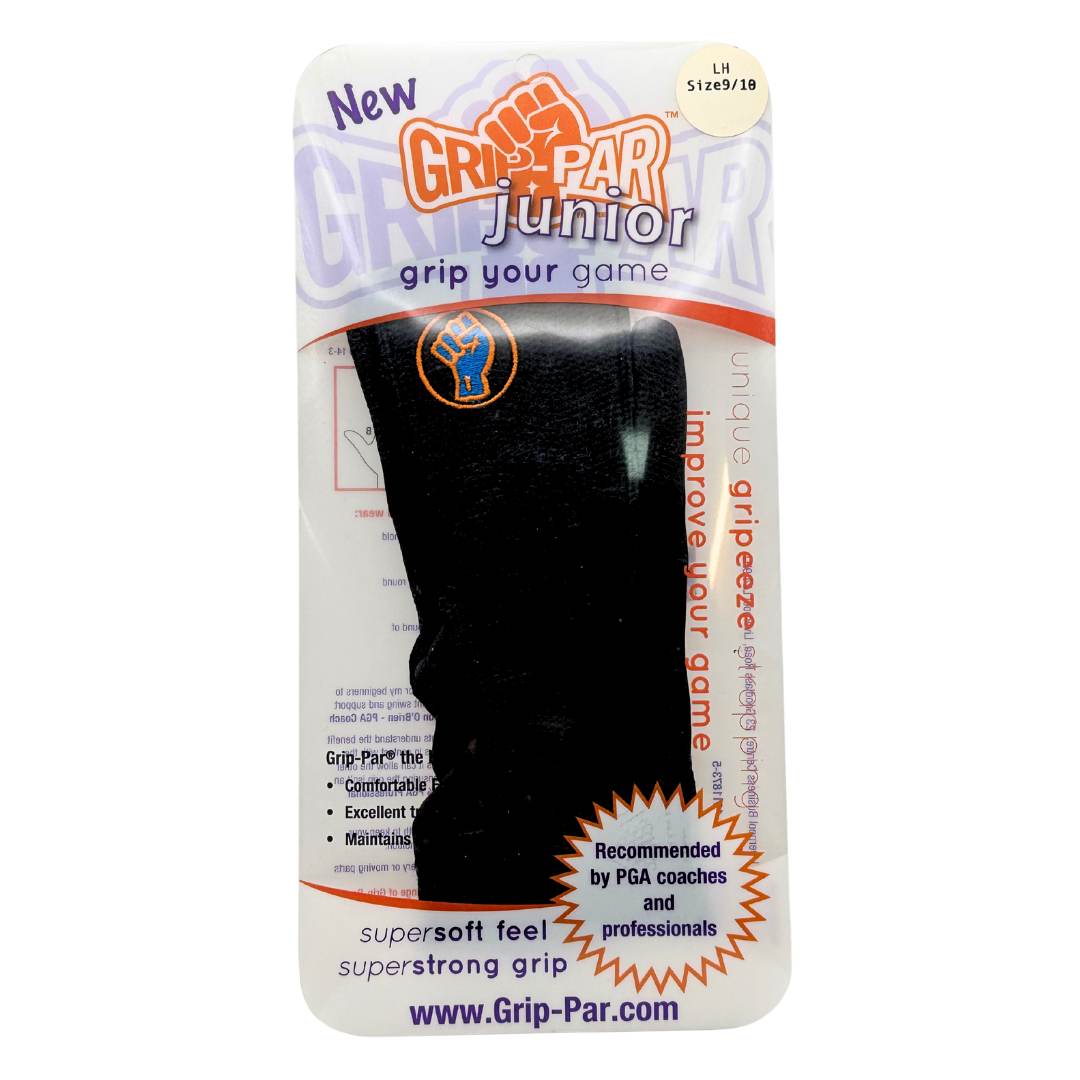 Grip-Par Junior Golf Gloves - Black (LH 9/10)