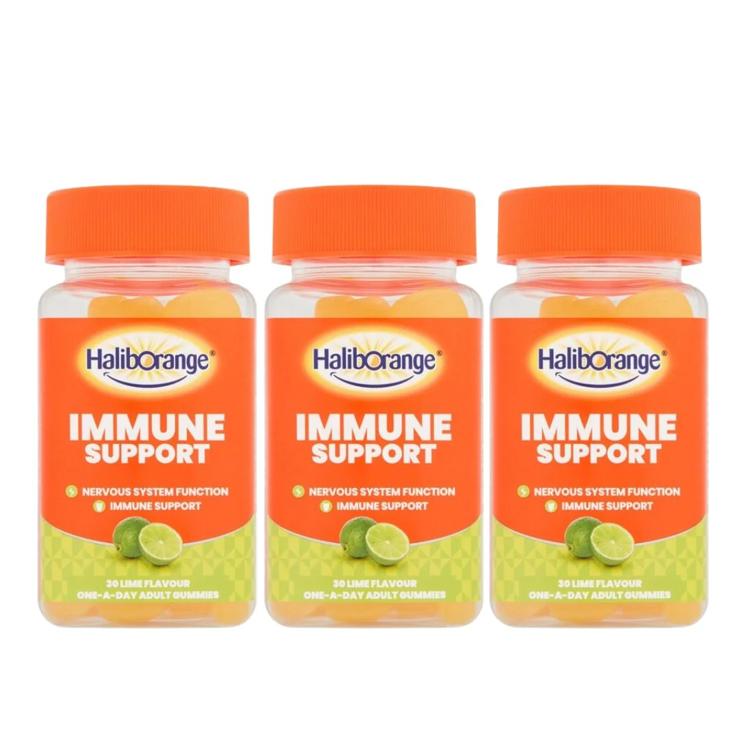 Haliborange Adult Immune & Nervous System Gummies Lime Flavour - 90 gummies