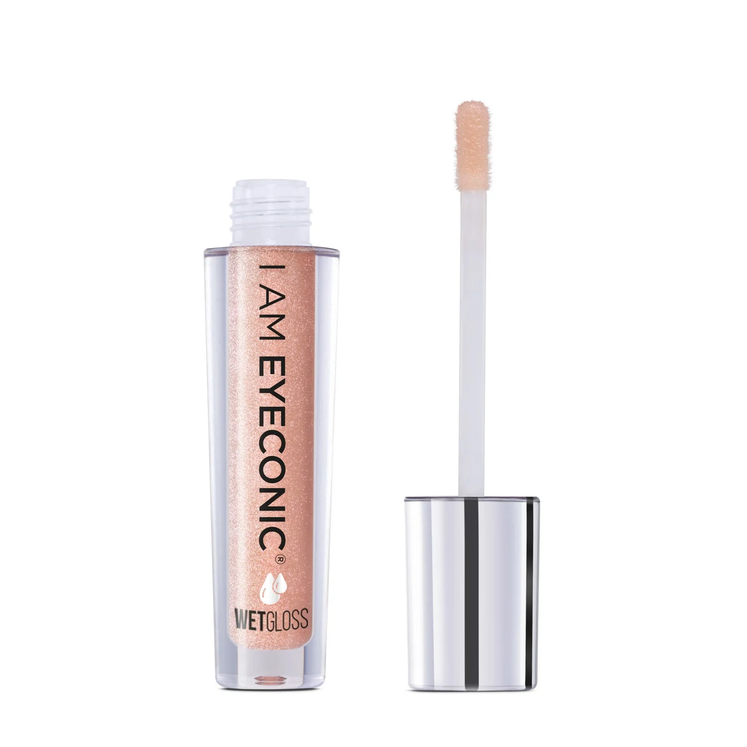 I Am Eyeconic Ice Me Out Lip Gloss - Sheer with champagne rose pearls (3ml)