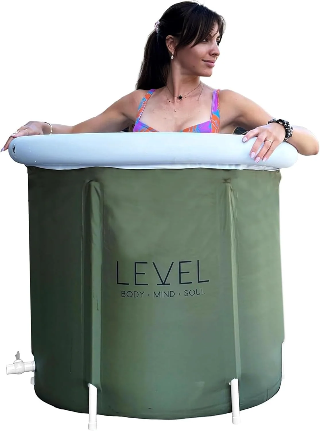 Level Body Mind Soul Portable Ice Bath - Green (75x75cm)