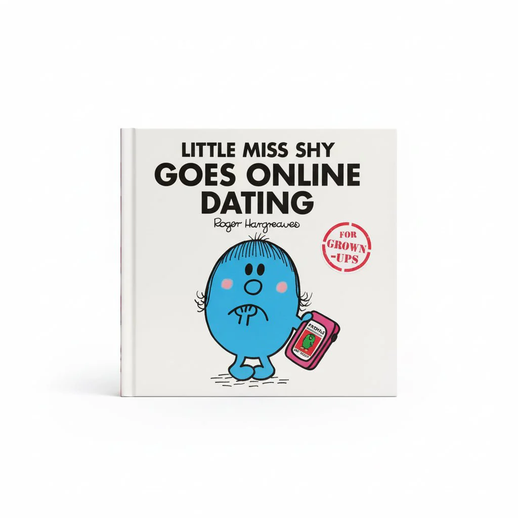 Little Miss Shy Goes Online Dating Hardcover Book