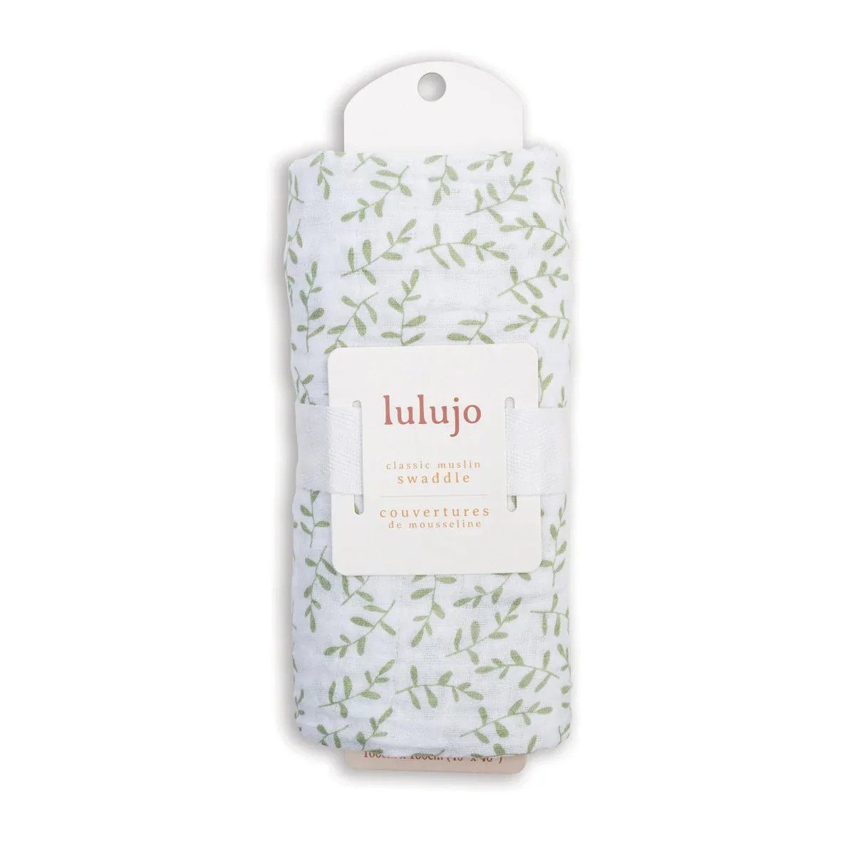 Lulujo Muslin Swaddle - Greenery (100cm x 100cm)