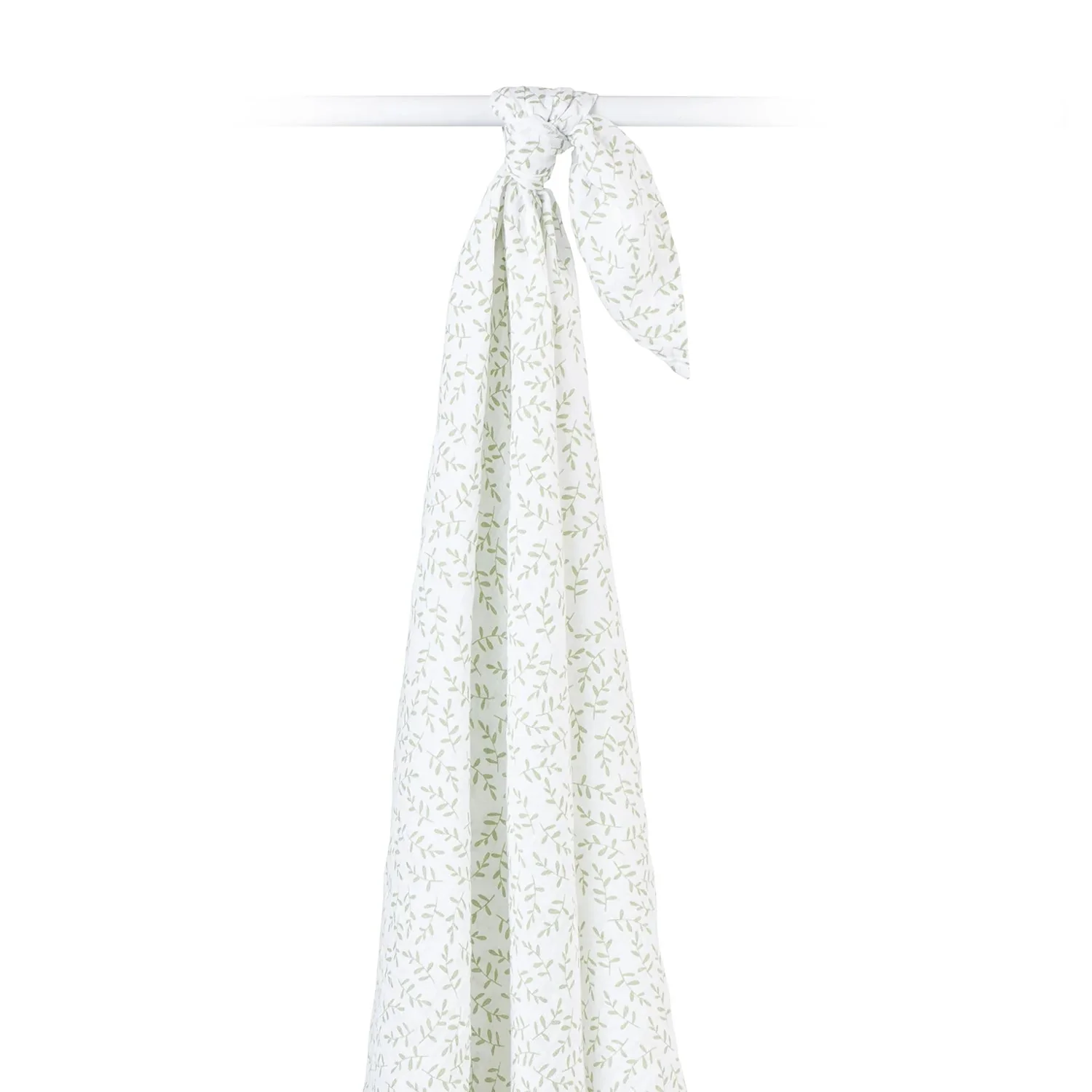 Lulujo Muslin Swaddle - Greenery (100cm x 100cm) - Image 5