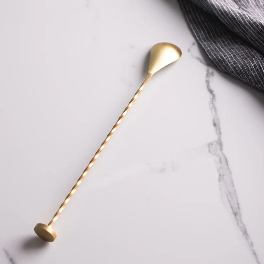 Lunar Oceans Cocktail Bar Spoon - Gold (3 Pack) - Image 2