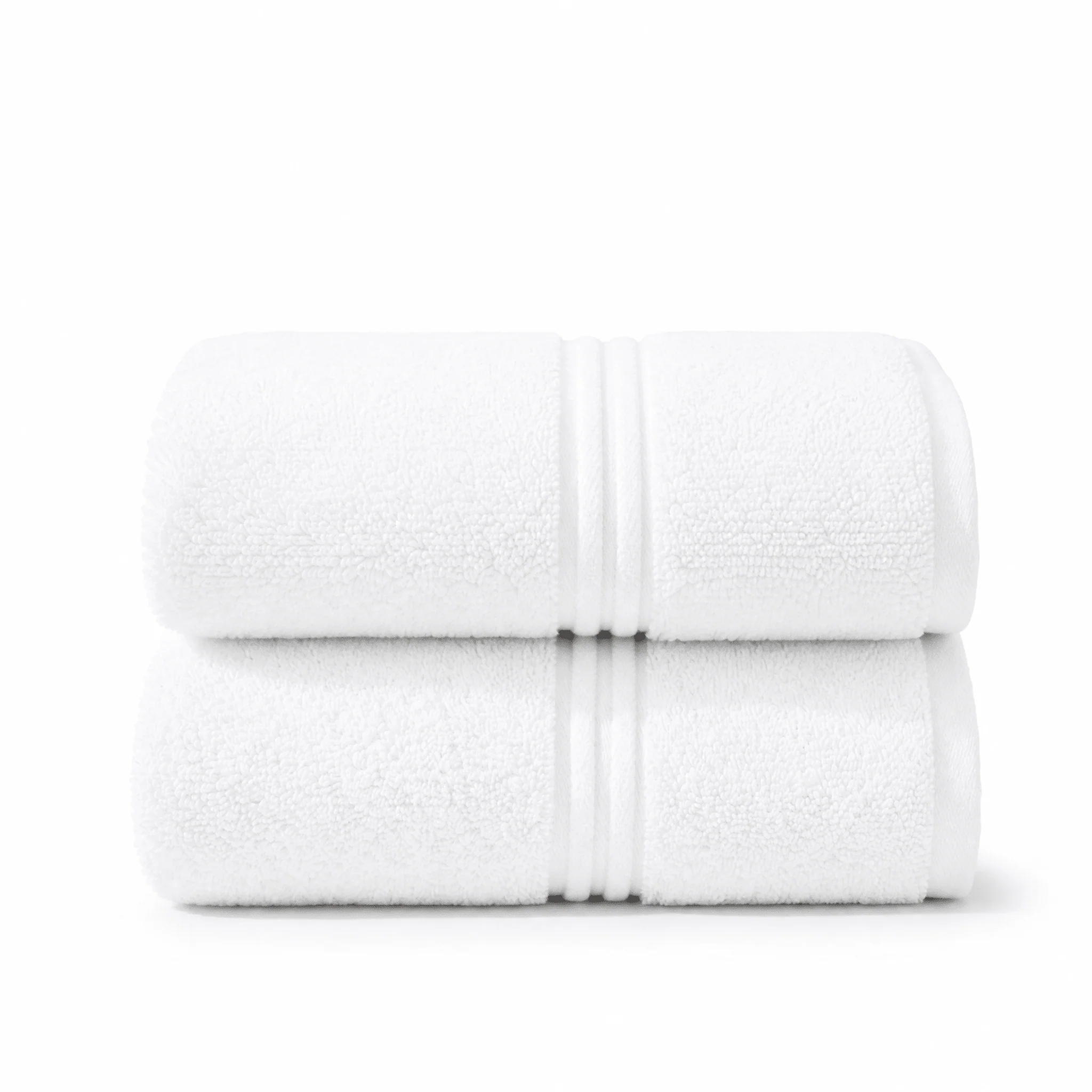 Lunar Oceans Plush Cotton Bath Sheets (XL) - 2 Pack (White)