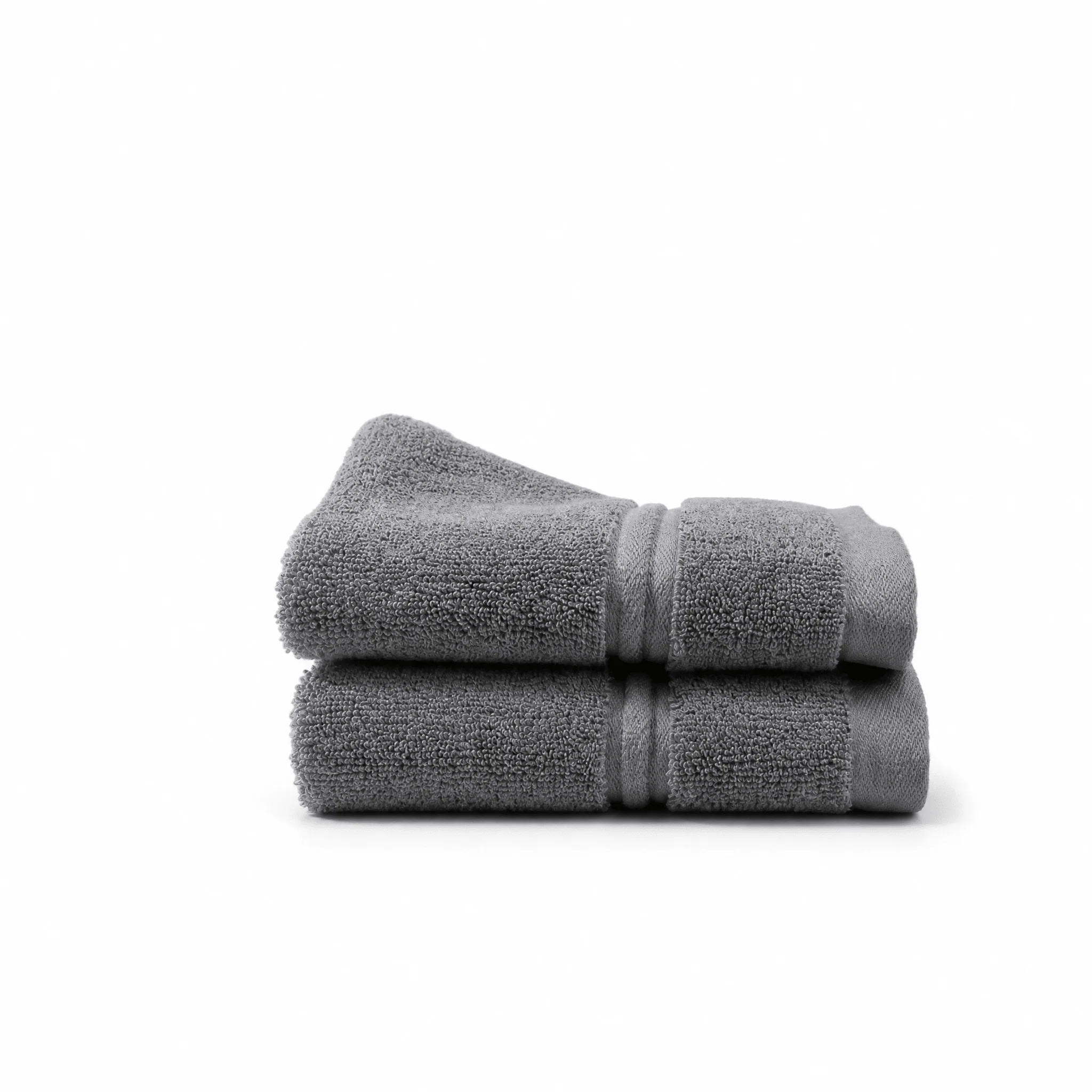 Lunar Oceans Plush Cotton Face Cloth (Pair) - Grey