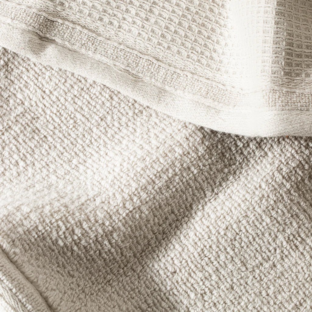 Lunar Oceans Waffle Terry Hand Towels - Oatmeal (3 Pack) - Image 2