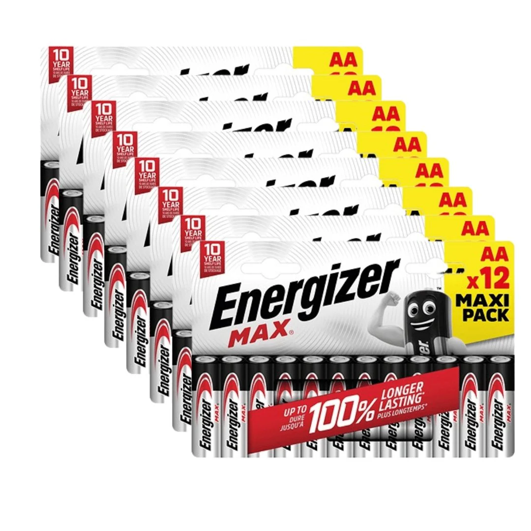Mega Pack 96 Energizer Max AA Batteries