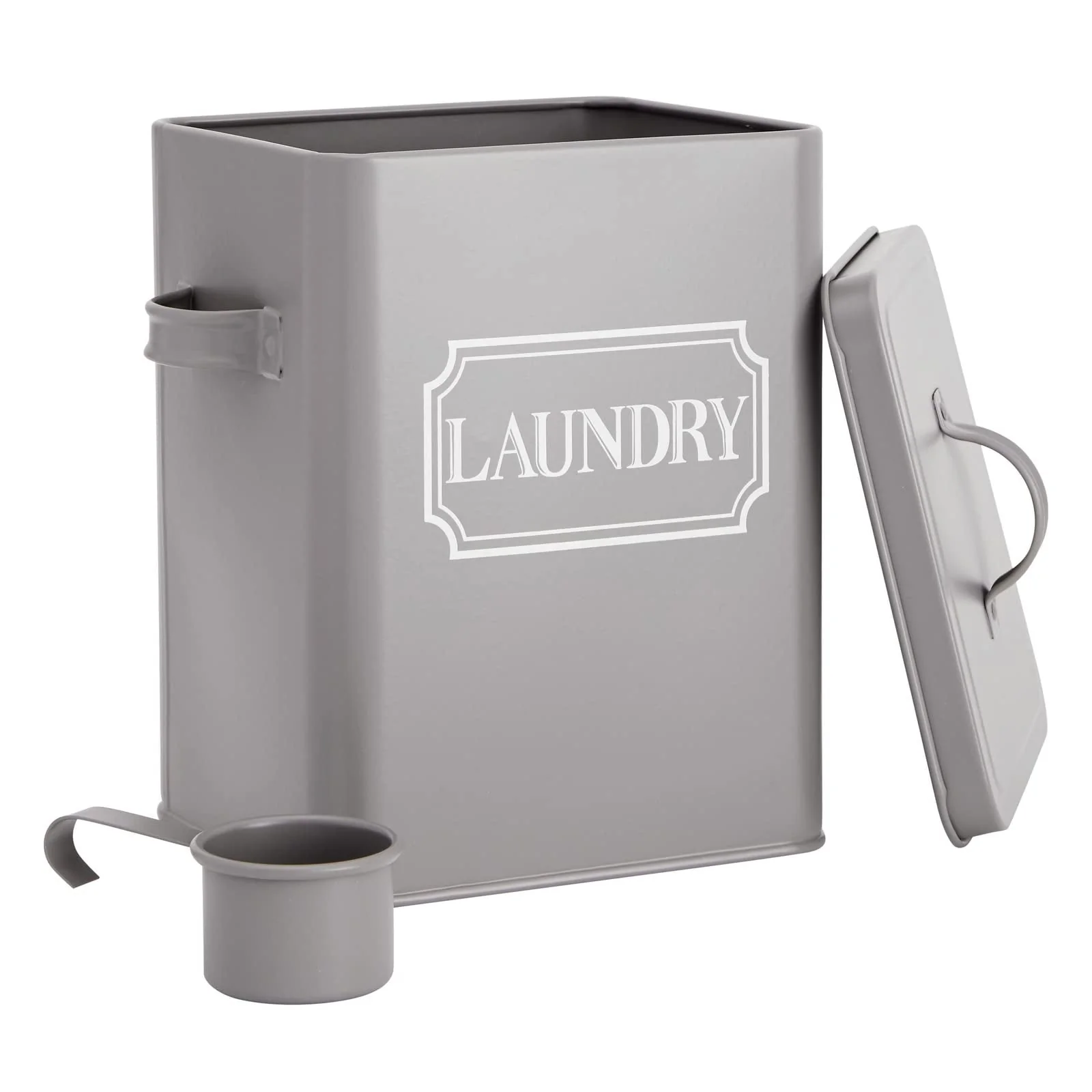 Farmlyn Creek Metal Laundry Storage Container with Lid and Handles 3 litre