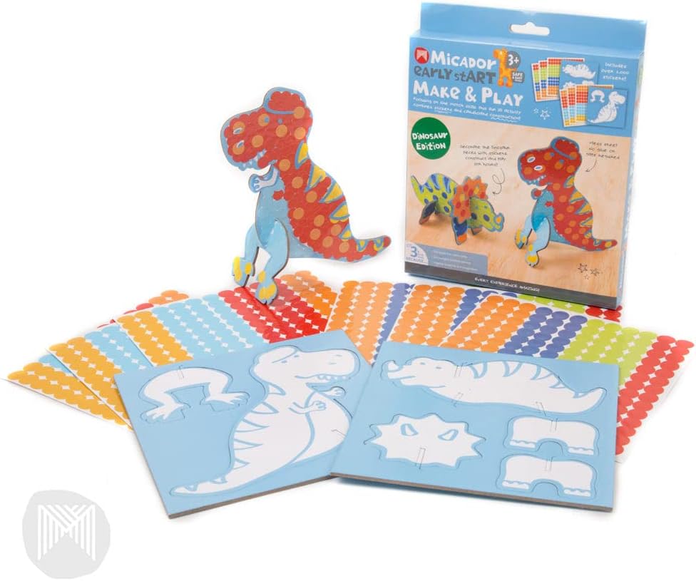 Micador early stART Dinosaur 3D Sticker & Construction Kit (3YRS+)