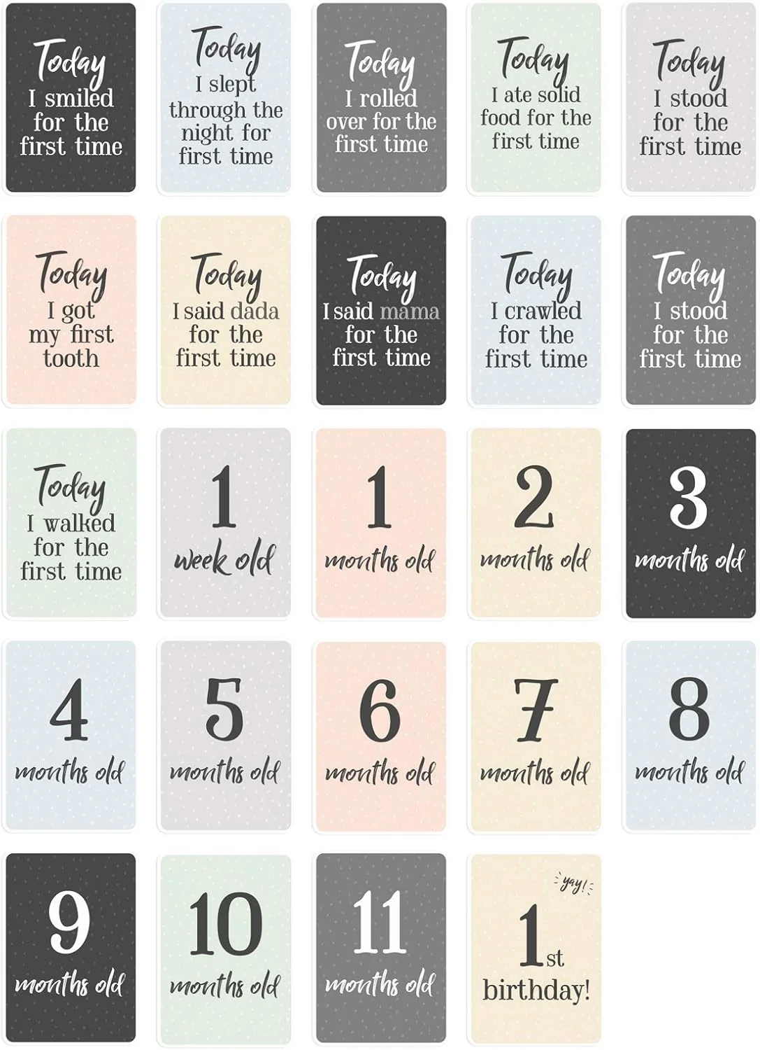 Miles and Moments Cards by Milestone - Baby’s First Year Keepsake Moments - Image 2